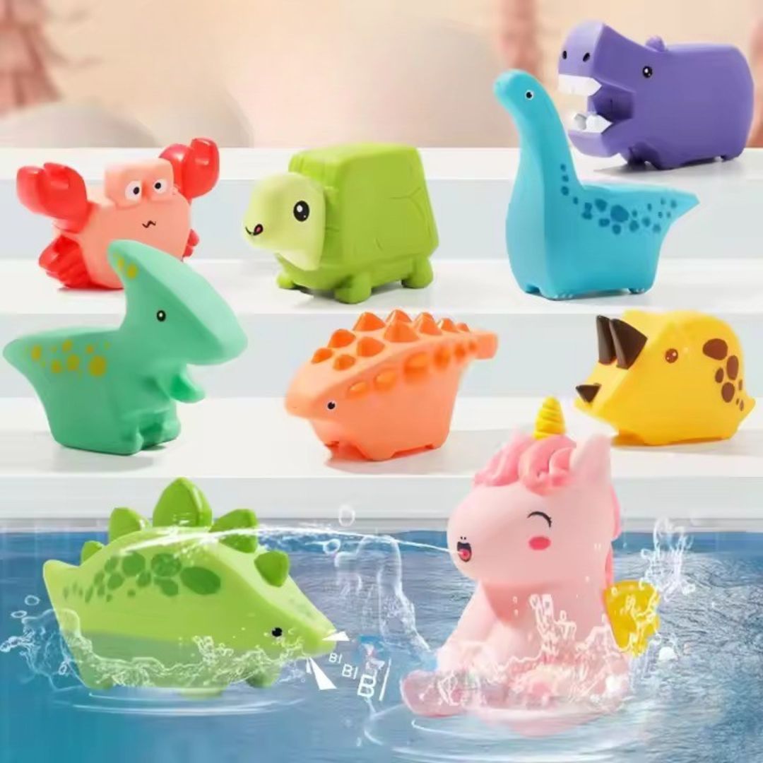 SquirtSafari – Dierlijke Waterspuit Speelgoed voor Peuters vanaf 18 Maanden – Knijpspeelgoed voor Bad & Waterpret