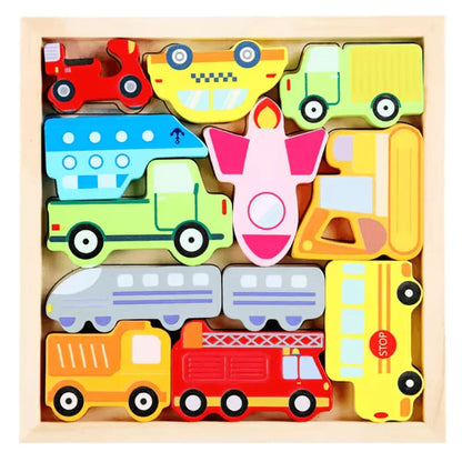 ShapeNest™ – Houten Vormen Sorteerpuzzel Voor Kinderen Vanaf 3 Jaar – Verbetert Fijne Motoriek
