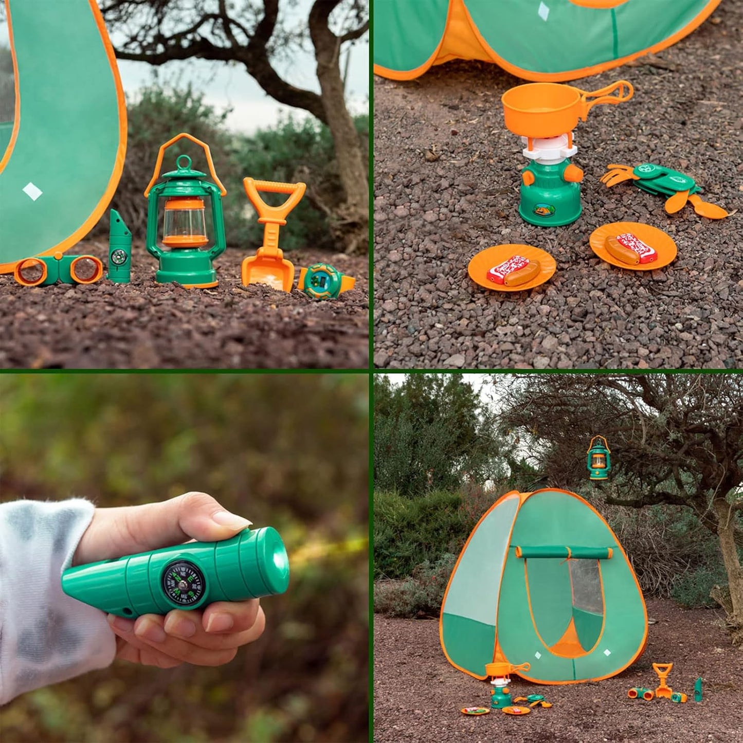 CampsterQuest – Camping Speelset voor Kinderen vanaf 3 Jaar – Stimuleert Rollenspel & Fantasie