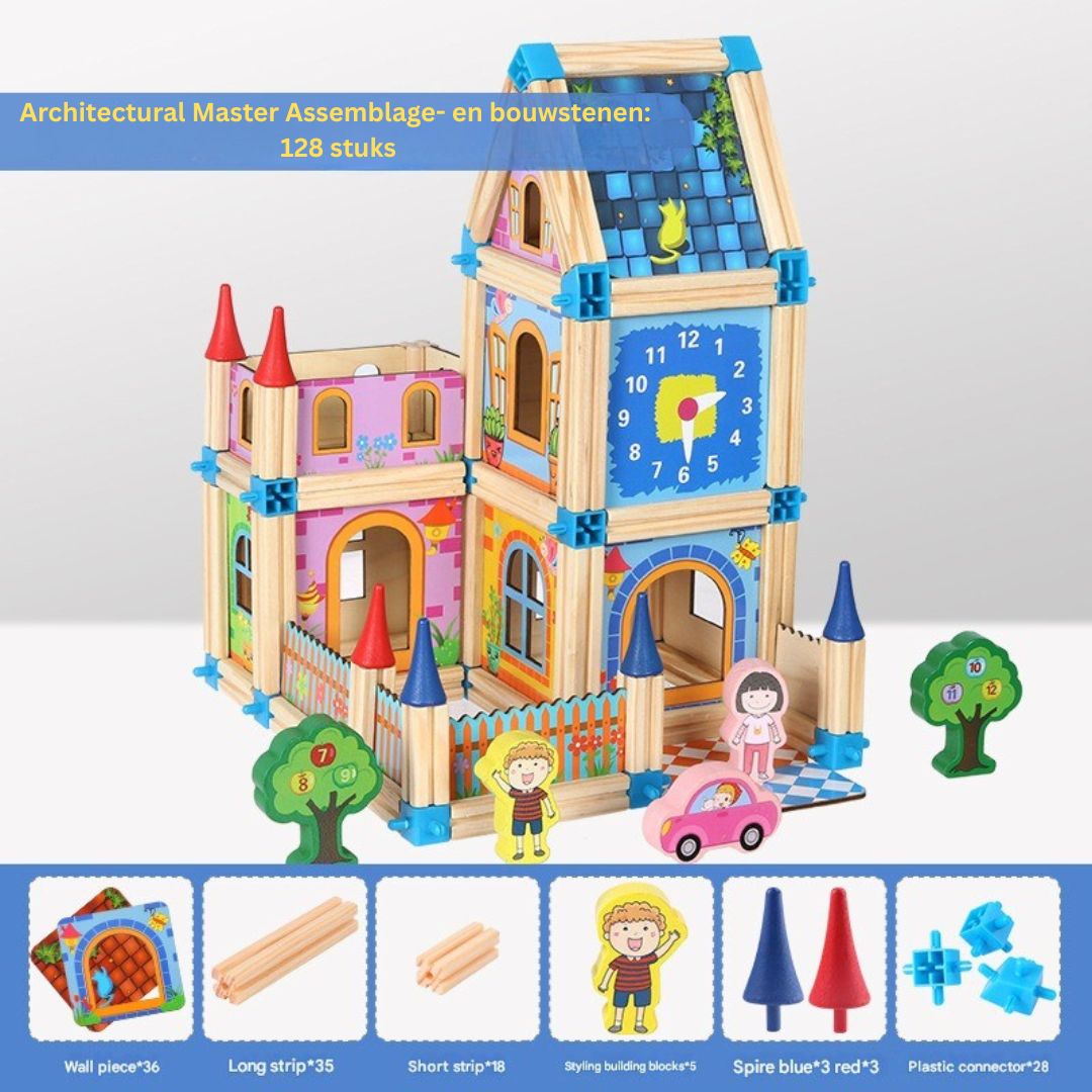 MagicBuild - Creatieve Houten Bouwblokken