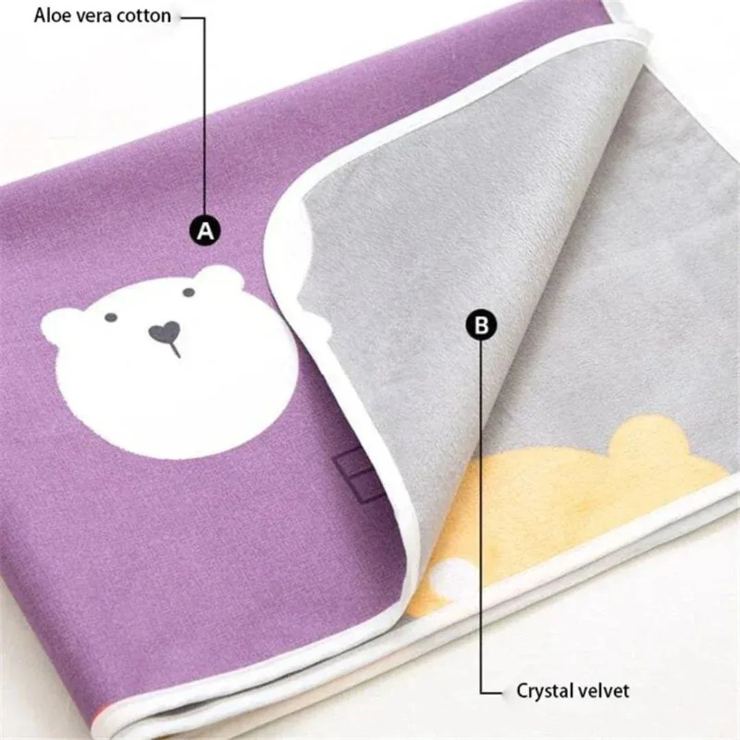 SnugglyNest™ – Waterdichte Verschoonmat Voor Kinderen Leeftijd 0+ – Houdt Bed Droog