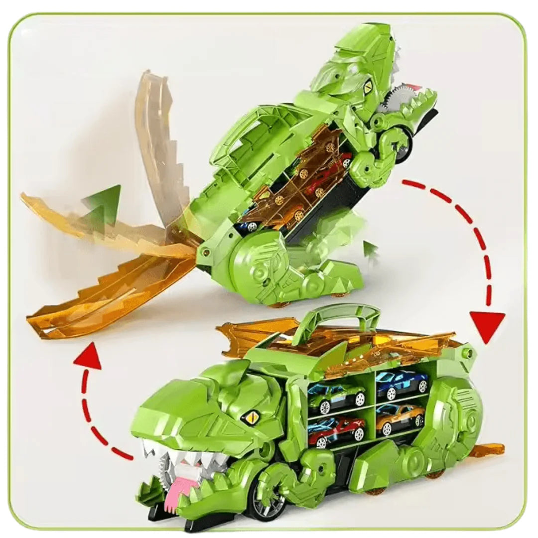 DinoDrive™ – Dinosaurusspeelgoedauto Voor Kinderen Vanaf 3 Jaar – Interactief Spel En Leren
