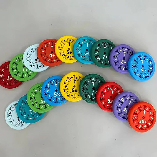 SpinSum™ – Kinderen Wiskunde Fidget Spinners vanaf 3 Jaar | 9-Pack Tellen & Focus