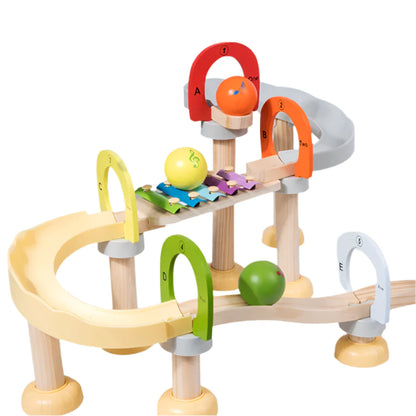 MelodyMaze – Houten Muzikale Knikkerspelbaan voor Kinderen | Creatief Sensorisch Speelgoed vanaf 3 Jaar