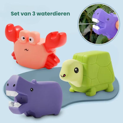 SquirtSafari – Dierlijke Waterspuit Speelgoed voor Peuters vanaf 18 Maanden – Knijpspeelgoed voor Bad & Waterpret