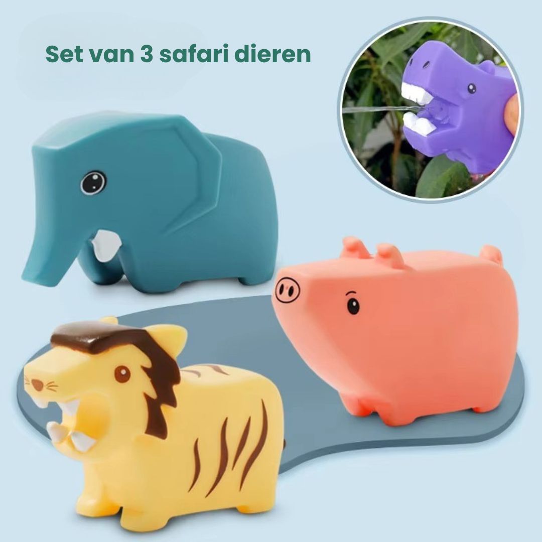 SquirtSafari – Dierlijke Waterspuit Speelgoed voor Peuters vanaf 18 Maanden – Knijpspeelgoed voor Bad & Waterpret