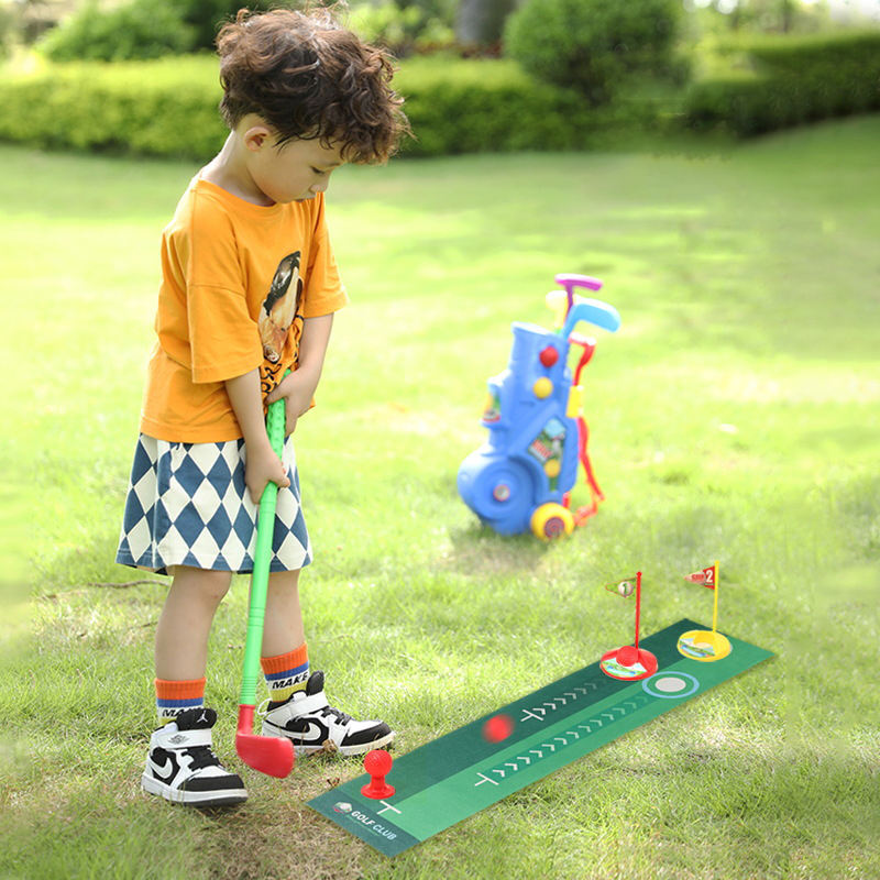 TeeChamp – Kinder Golf Trolley Set vanaf 3 Jaar – Stimuleert Coördinatie & Actief Spel