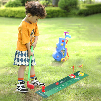 TeeChamp – Kinder Golf Trolley Set vanaf 3 Jaar – Stimuleert Coördinatie & Actief Spel