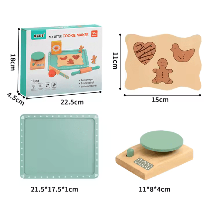 LittleBaker™ – Houten Speelkeukenset Voor Kinderen Vanaf 3 Jaar – Stimuleert Creativiteit en Vaardigheden