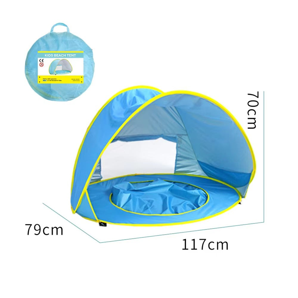 ShadeNest – Pop-Up Zonnetent voor Baby's vanaf 0 Maanden – Ideaal voor Tuin- & Strandplezier