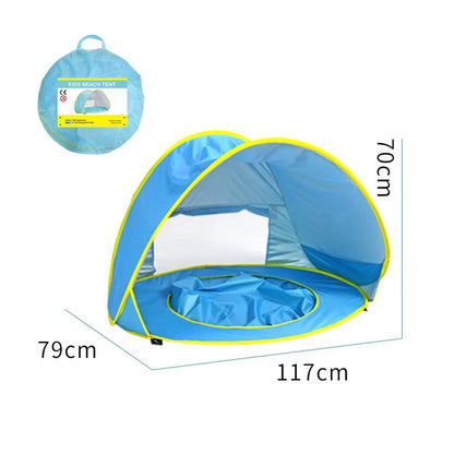 ShadeNest – Pop-Up Zonnetent voor Baby's vanaf 0 Maanden – Ideaal voor Tuin- & Strandplezier