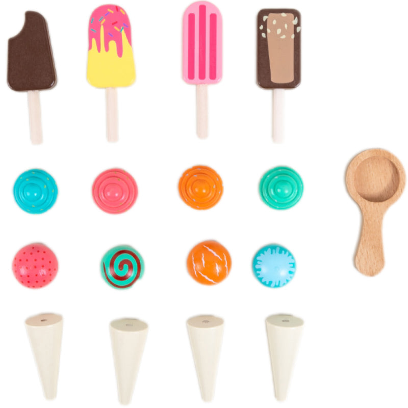 SweetTreats – Houten IJskar voor Kinderen vanaf 3 Jaar – Bevordert Rollenspel