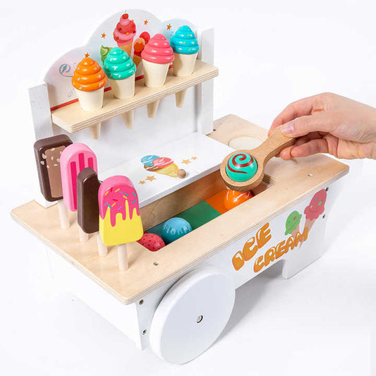 SweetTreats – Houten IJskar voor Kinderen vanaf 3 Jaar – Bevordert Rollenspel