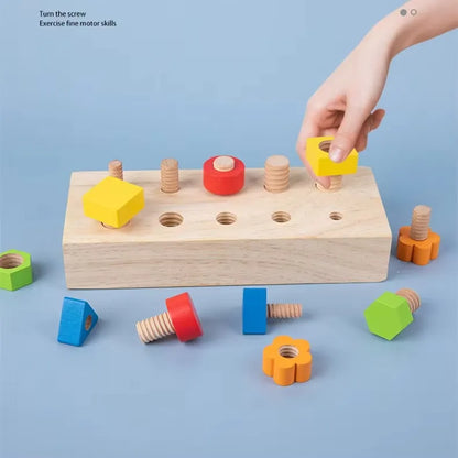 BoltBuddy Montessori Schroefbord – Fijnmotorisch Speelgoed – Vanaf 4 Jaar
