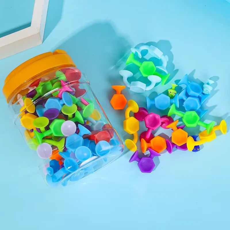 SuctionSplash™ – Kleurrijk Zuigspeelgoed voor Bad en Ramen (Kinderen)