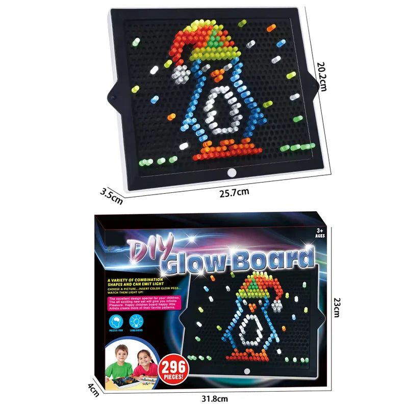 BrightCraft™ – Kinderen Lichtpen Spel vanaf 4 Jaar | Creatief Lichtpanel Spel