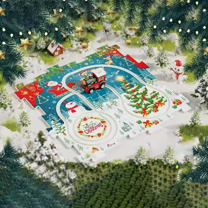 WonderTrack™ – Doe-Het-Zelf Kersttreinbaan Voor Kinderen Vanaf 6 Jaar – Verbetert Creativiteit En Verbeeldingskracht