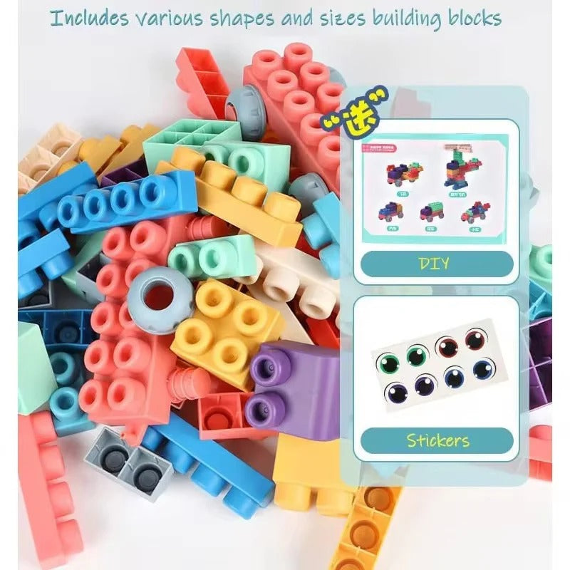 StackCraft – Montessori Houten Bouwblokken voor Kinderen vanaf 3 Jaar – Stimuleert Creatief Spel & Fijne Motoriek