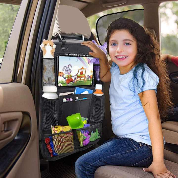 RideTidy™ – Auto Achterbank Organizer met Tablethouder & Opbergvakken – Voor Kinderen vanaf 3 Jaar