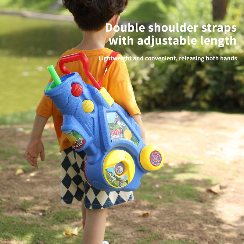 TeeChamp – Kinder Golf Trolley Set vanaf 3 Jaar – Stimuleert Coördinatie & Actief Spel