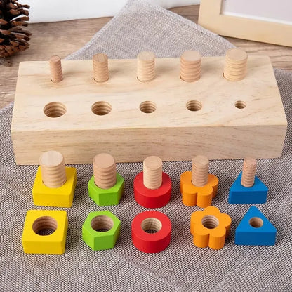 BoltBuddy Montessori Schroefbord – Fijnmotorisch Speelgoed – Vanaf 4 Jaar