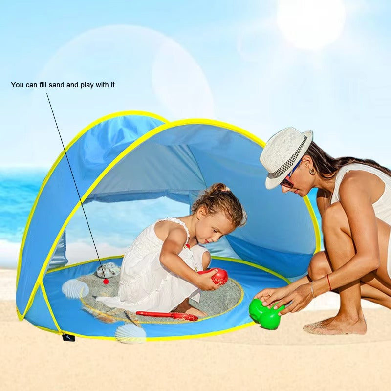 ShadeNest – Pop-Up Zonnetent voor Baby's vanaf 0 Maanden – Ideaal voor Tuin- & Strandplezier