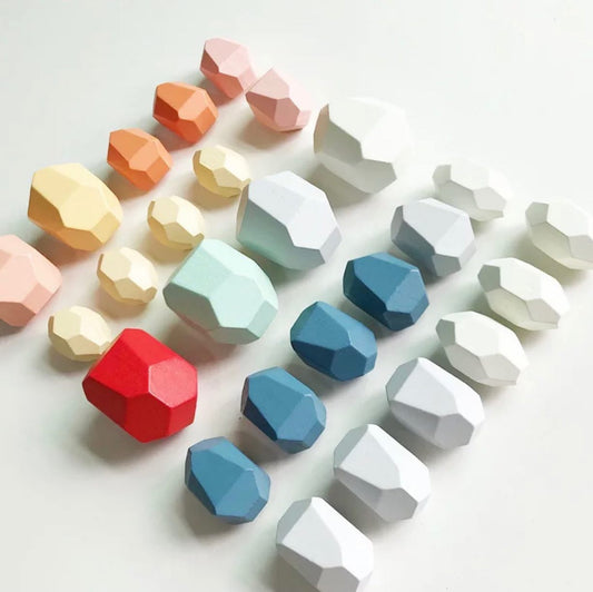 BalanceBlocks – Wooden Stacking Stones for Kids Ages 3+ – Enhances Coordination & Creativity – NL