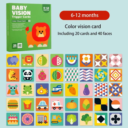 BrightPeek Contrastkaarten voor Baby’s – Zwart-Wit Stimulerend – Vanaf 0 Maanden