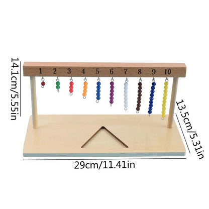 CountBeads Montessori Kralentrap – Tellen & Rekenen – Vanaf 3 Jaar