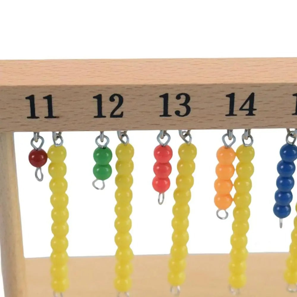 CountBeads Montessori Kralentrap – Tellen & Rekenen – Vanaf 3 Jaar
