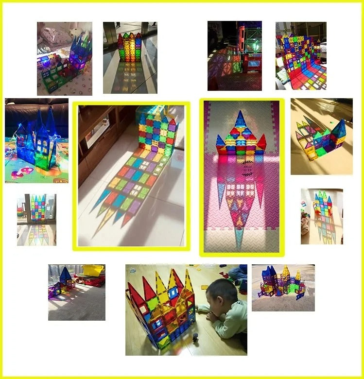 MagneTiles - Educatieve Magnetische 3D Bouwsteenset