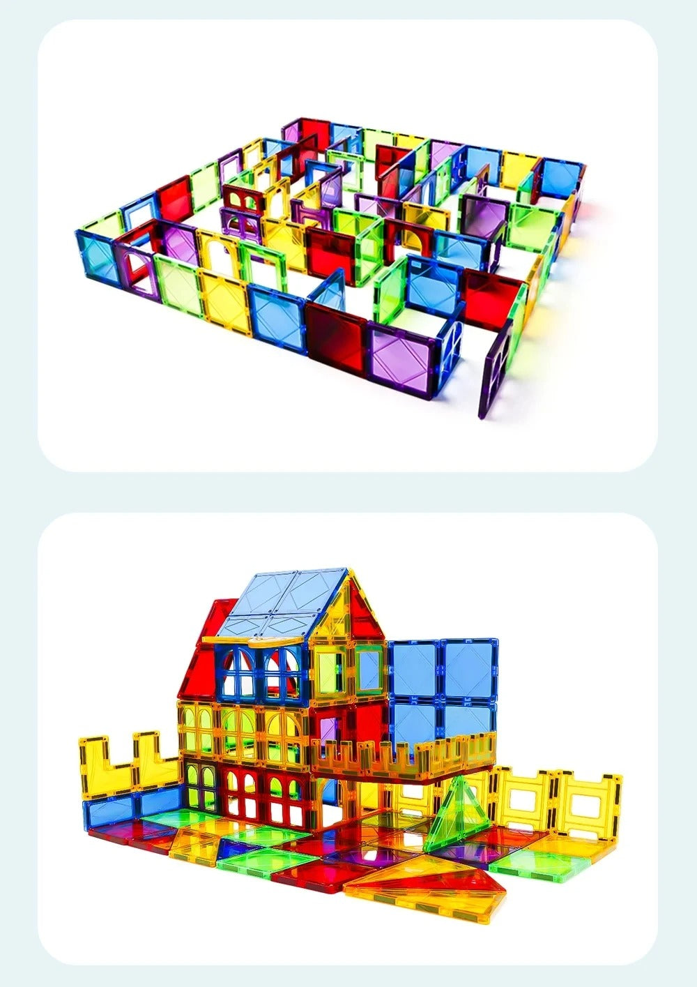 MagneTiles - Educatieve Magnetische 3D Bouwsteenset