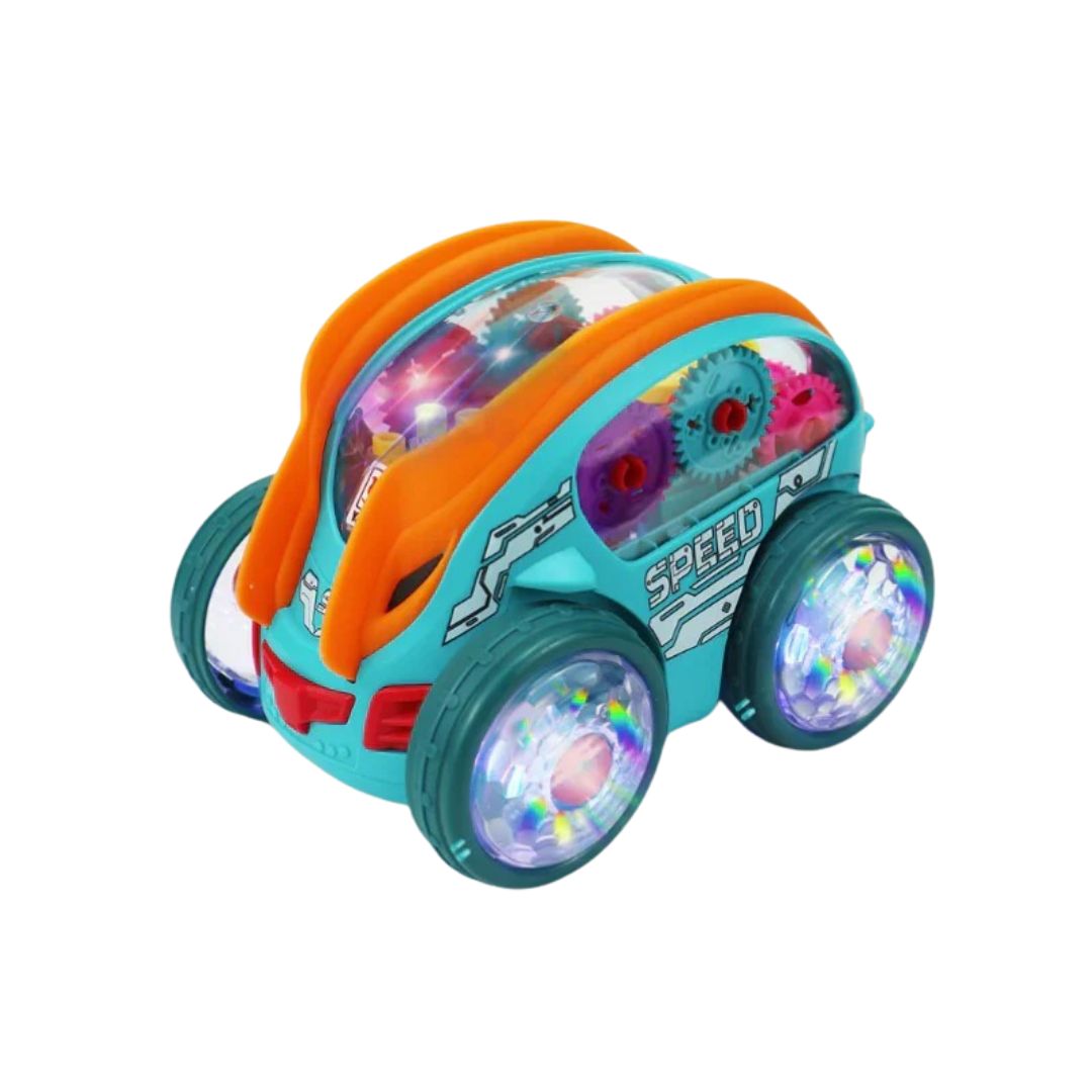 ZoomGlider – LED Verlichte Raceauto voor Kinderen vanaf 3 Jaar – Stimuleert Beweging & Zintuiglijk Plezier