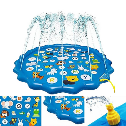 SplashPad - waterspuitmat voor buitenspelen in de tuin - aan slang te bevestigen - voor kinderen vanaf 2 jaar - 100 cm diameter