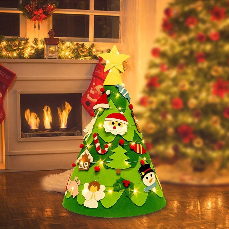 3D ChristmasCraft - DIY 3D-Kerstboomknutsel voor Kinderen
