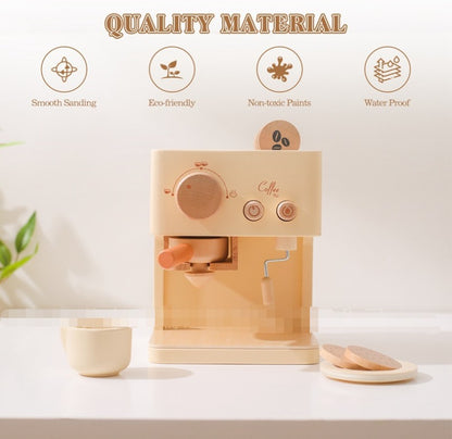 BrewBuddies Houten Koffie & Thee Speelset – Rollenspel – Vanaf 3 Jaar