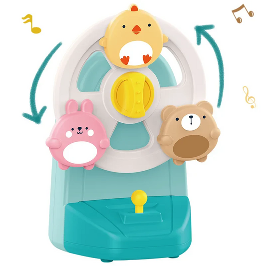 SpinChime – Dierenrad Muziekspeeltje voor Kinderen vanaf 2 Jaar – Bevordert Rust, Visueel Spel & Concentratie