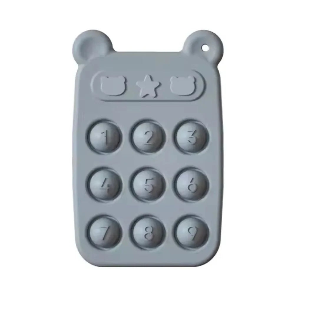 SiliPop™ - Siliconen numeriek kussentje en bijtspeeltje voor baby's