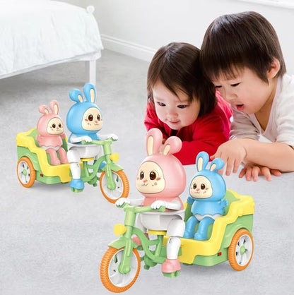 BunnyCruze Wind-Up Konijnenspeelgoed Set met Rollende Actie – Voor Kinderen vanaf 3 Jaar