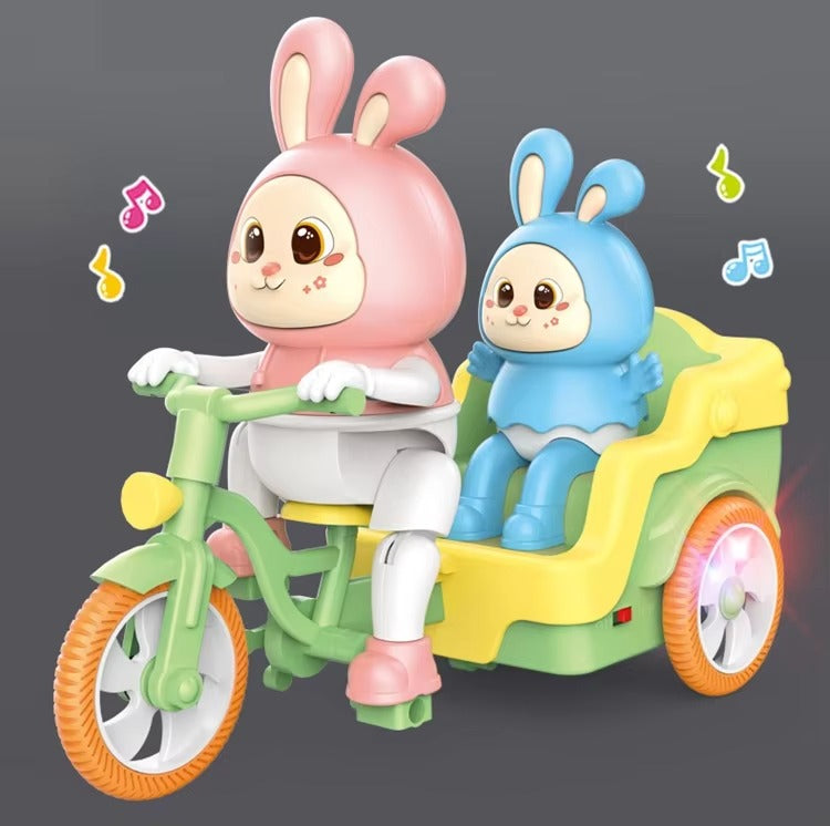 BunnyCruze Wind-Up Konijnenspeelgoed Set met Rollende Actie – Voor Kinderen vanaf 3 Jaar