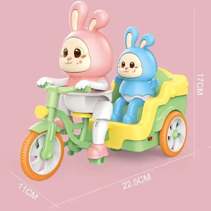 BunnyCruze Wind-Up Konijnenspeelgoed Set met Rollende Actie – Voor Kinderen vanaf 3 Jaar