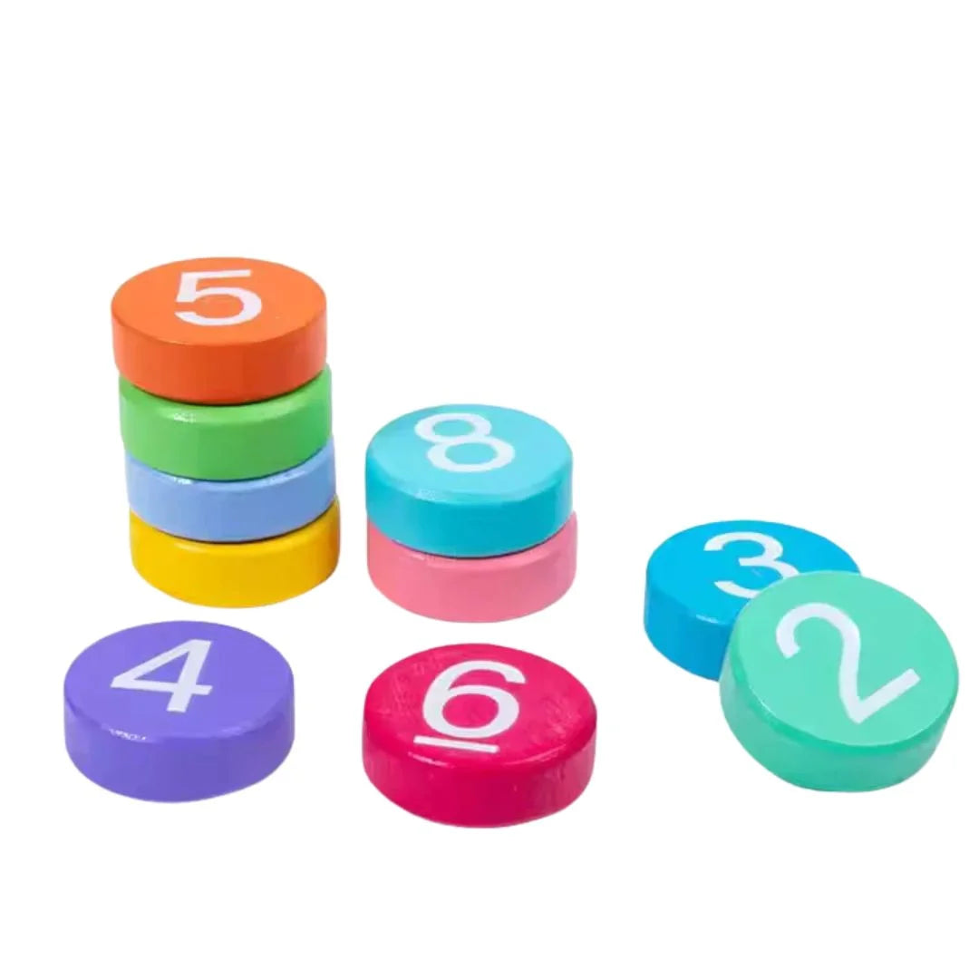 CountCaps Houten Tellen & Reken Fiches – Montessori Leren – Vanaf 4 Jaar