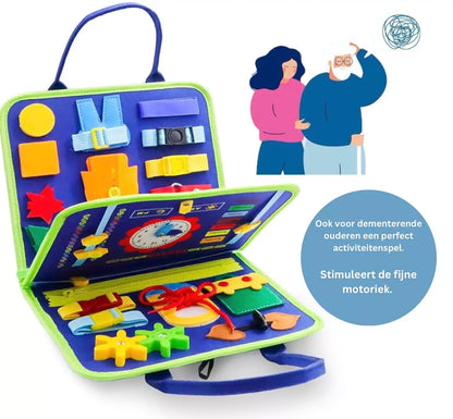 Montessori Activiteitenboek - Zacht Sensorisch Speelgoed met Ritsen
