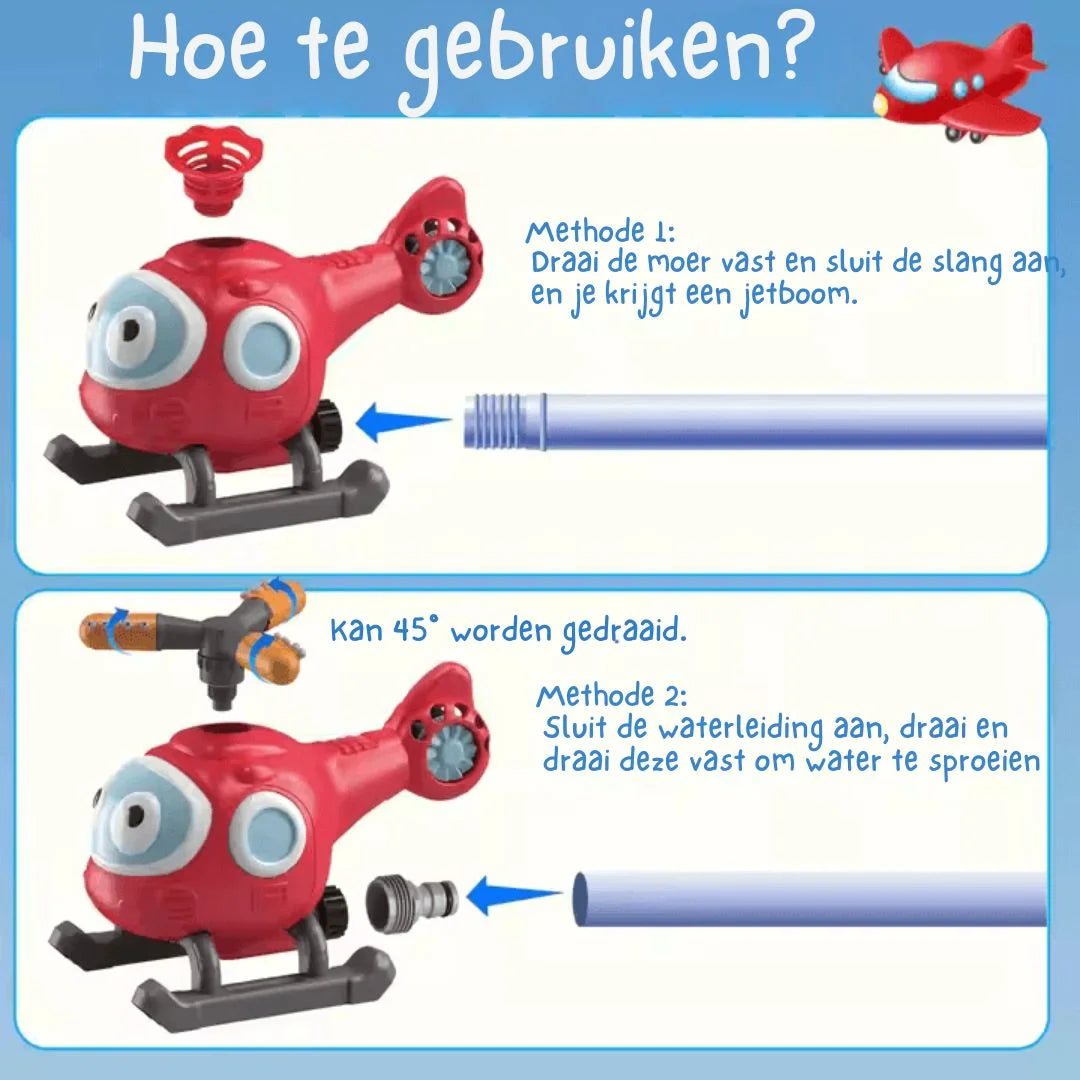 AquaWhirl™ – Waterhelikopter Speelgoed Voor Kinderen Vanaf 3 Jaar – Stimuleert Buiten Spelen