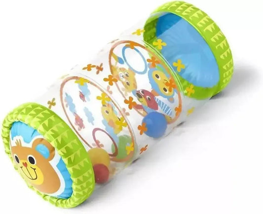 WiggleRoll – Speelse Rammelbal voor Baby's vanaf 6 Maanden – Stimuleert Kruipen & Motorische Ontwikkeling
