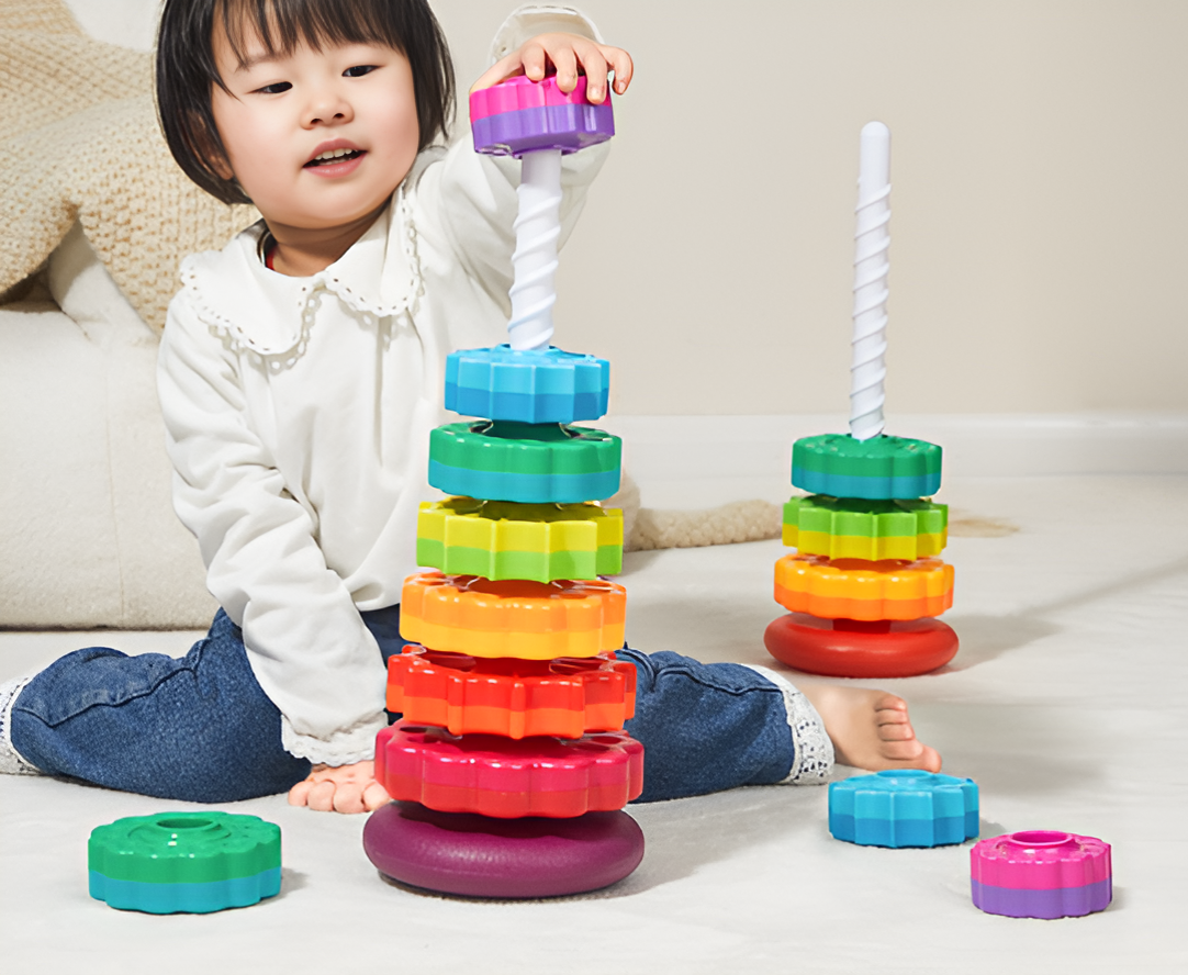 ColorSpin - Baby Spin Kleurrijke Stapeltoren