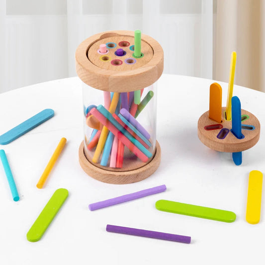 ColorSort – Houten Sorteerspel voor Kinderen vanaf 3 Jaar – Bevordert Kleurenkennis & Motoriek