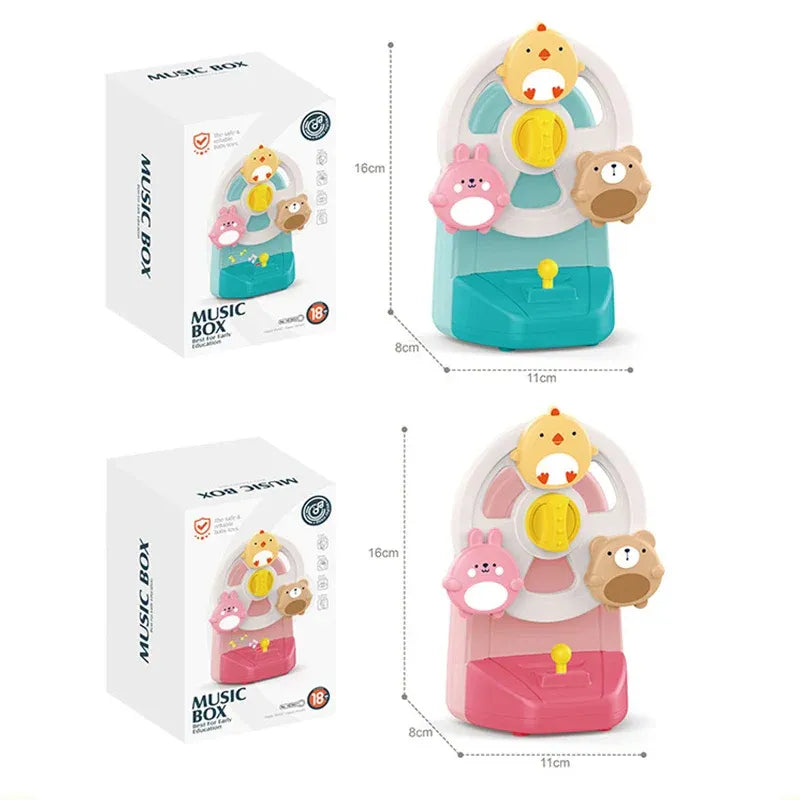 SpinChime – Dierenrad Muziekspeeltje voor Kinderen vanaf 2 Jaar – Bevordert Rust, Visueel Spel & Concentratie