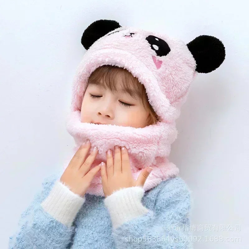 WarmWonders - Cartoon Kinder Hoed Set