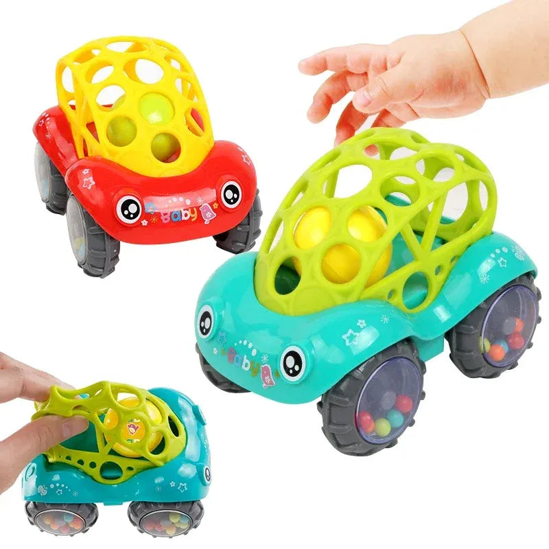 RattleRover – Rollende Auto Speelgoed voor Baby's vanaf 6 Maanden – Stimuleert Kruipen & Zintuiglijk Spel